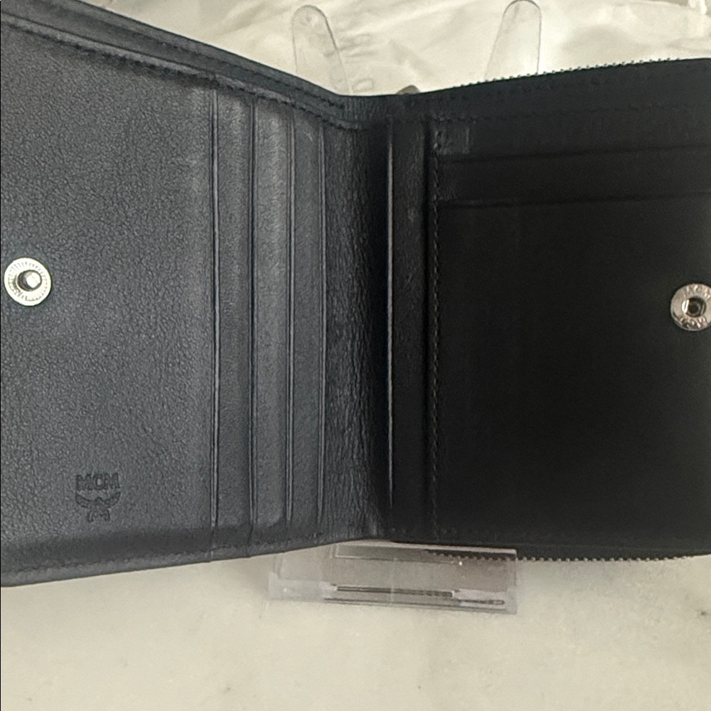 MCM Studded Metallic Leather Wallet-Good Condition - Picture 8 of 11